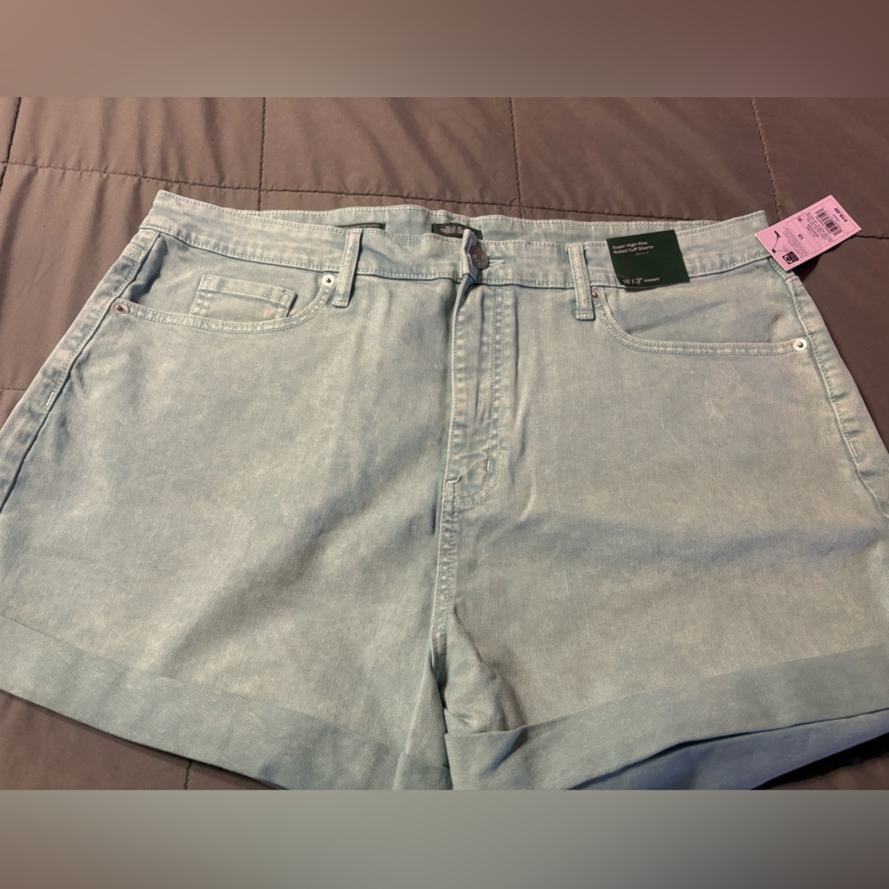 Target Super High Rise Rolled Cuff Shorts